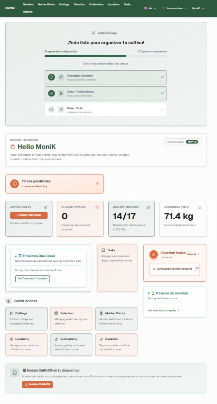 CultivOS Dashboard Preview